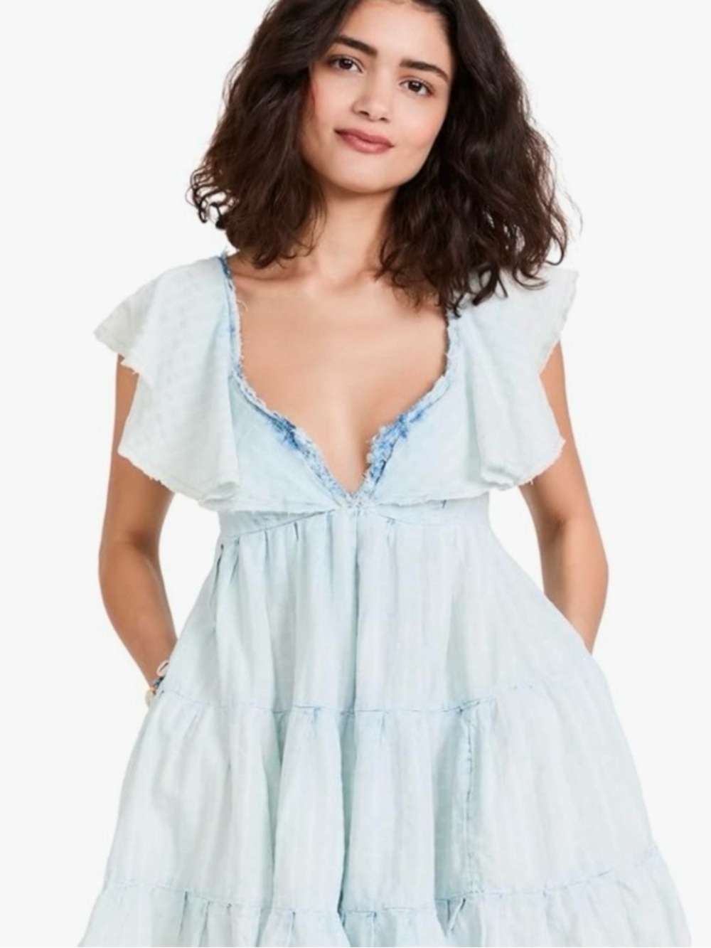 Free People Undone Mini Dress size Large NWT